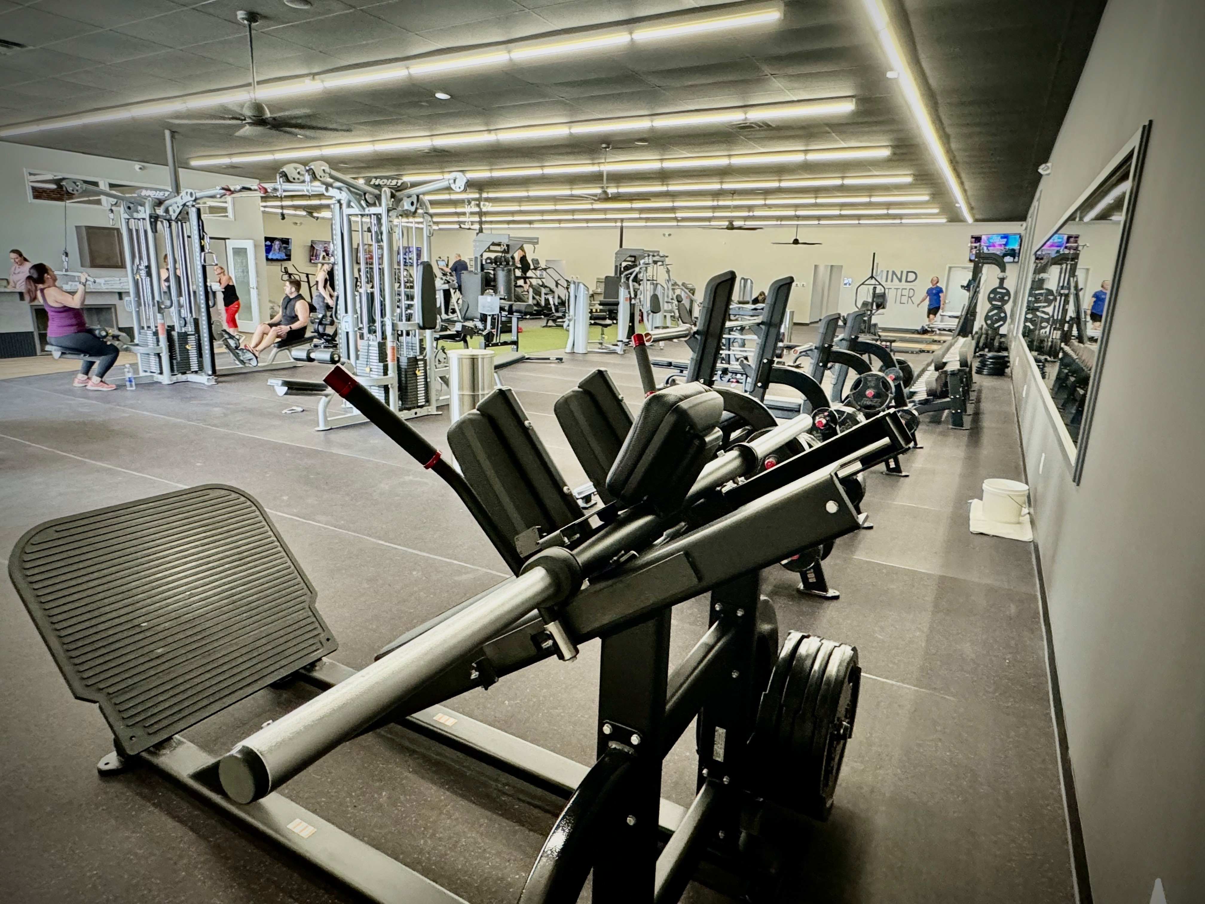 Strength training floor at the CCCC Training Room in Sidney, Nebraska