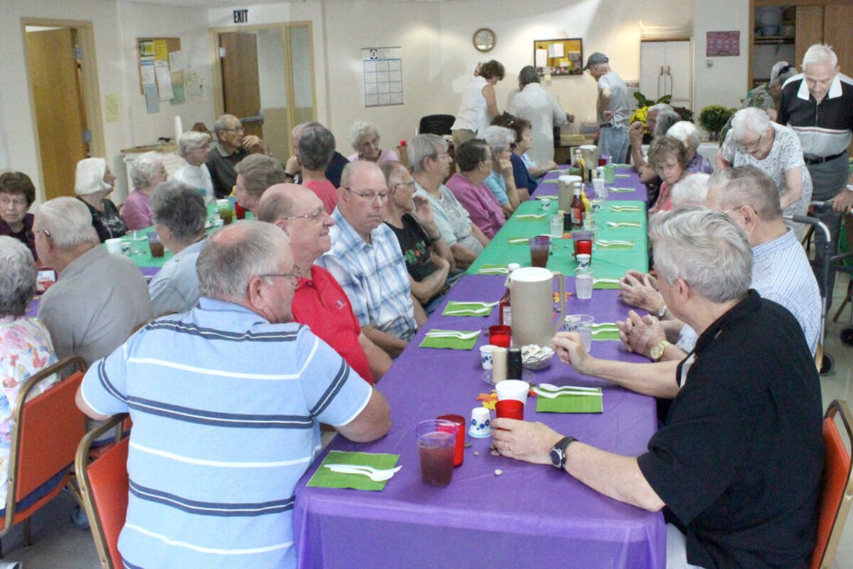 A balanced plate from CCCC's congregate meal program — real food over fad diets